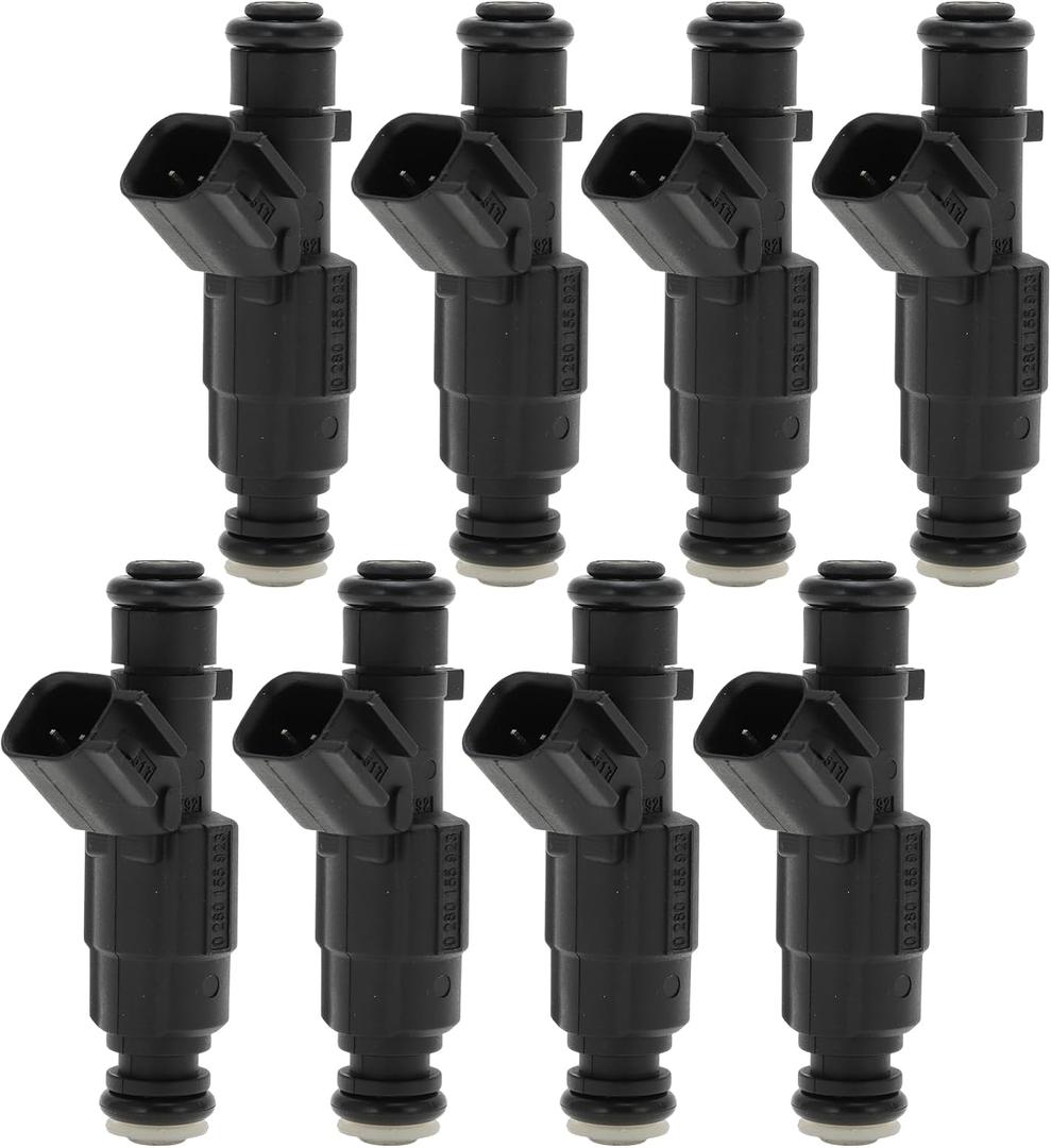 8 Pcs No.0280155923/12559036 Fuel Injector for Cadillac DeVille 2000-2005 Car Engine Flow Match Fuel Nozzle