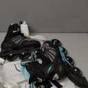 Rollerblade Zetrablade Women's Adult Fitness Inline Skate, Performance Inline Skates (9, BLACK/LIGHT BLUE)