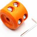 Winch Stopper Winch Cable Hook Rubber Stopper with Allen Wrench for ATV UTV Synthetic Winch Rope (Orange 1Pcs)