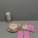 Peach Baby Shower Decorations Tableware, Little Cutie Sweet As A Peach Baby Shower Party Supplies, Paper Plate, Cup, Napkin, Disposable Cutlery, Serves 24