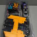 Electric Slot Car Race Track Sets - 1:43 Race Car Track Sets with 4 Slot Cars with Headlights, 2 Hand Controllers, Dual Racing Game Lap Counter, Birthday, Toys for Kids