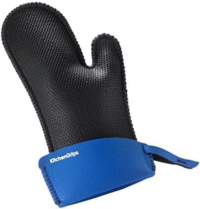 Kitchen Grips Chef's Mitt, Small, Blueberry/Black