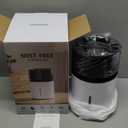 3L Mist-Free Evaporative Humidifier for Bedroom, Top Fill Humidifier Work with Tap Water, Touch Control,USB Powered, Sleep Mode, Night Light,18H Timer, Easy-Clean Design for Home Office (Black)