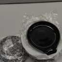 Irenare 8 Pcs Ceramic Spoon Rest for Stove Top 3.74 x 3.54 Inch Porcelain Spoon Holder Utensil Rest Dishwasher Safe Cradle for Home Kitchen Accessories (Black)