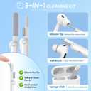 for Airpods Pro 3 Case, Flower Engraved Cases for Apple AirPods Pro 3rd Generation 2025, Soft Silicone Cover for Men Women Girly with Cleaning Kit & Keychain, Anti-Scratch, Shockproof (B-Deep Purple)