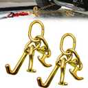 RTJ Cluster Hooks 5400LBS, Towing Tie Down Cluster Hook 5/16", G70 Tow Bridle Hook Truck Accessories Equipment, J Hooks Towing Heavy Duty for Car Trucks Hauler Wrecker