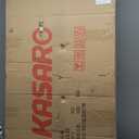 KASARO 3D Faux Stone Wall Panels, 4 PCS PU Wainscoting Panel - Cement Texture Thicker Design for Interior Wall Decor, Home & Office Accent Wall, Easy Install, 43.3" x 23.6" (White)