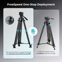 SmallRig 84''/214cm Carbon Fiber Video Tripod with 6-Step Counterbalance