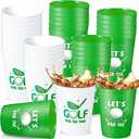 23 Pcs Golf Party Cups Let's Par-Tee Plastic Cups Reusable Plastic Tumblers Party Supplies Sports Golf Ball Plastic Drinking Cups 12oz Party Decoration for Kids Birthday Golf Lover Gifts School Favors