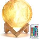 Moon Lamp Galaxy Lamp Upgraded Timing 7.1 Inch 16 Colors 3D Moonlight Galaxy Light,Moon Night Light for Adults,Kids Lamp Moon Gifts for Women Girls Boys Bedroom