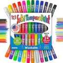 Kwik Stix Solid Tempera Paint Sticks, 24 Colors, Washable Paint Sticks for Kids, Non-Toxic, Quick Drying, Allergen Free, Comes in Classic, Metallic, & Neon Colors, Ideal for Kids and Toddlers (24 Count (Pack of 1))