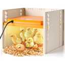 Brooder Heater for Chicks, 10" x 10" for 15 Chicks Heating Plate with Adjustable Height and Angle 15W Chicken Brooder Warm Like Mother Hen (1Pack)