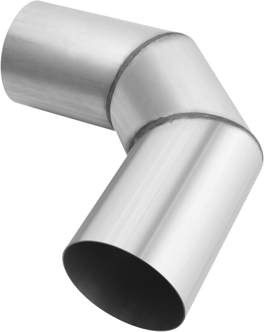 A-KARCK Turn Down Exhaust Tip 5.0" Inlet with a Clamp,Mild Steel Exhaust Pipe Mandrel Bend, Custom Your Own Exhaust System