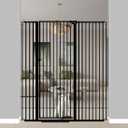 57" Extra Tall Pet Gate for Cats Dogs-48.1"-52.7" Extra Wide Cat Gate for Doorways and Stairs-1.37" Ultra Narrow Spacing Pressure Mounted Dog Gate with One-Handed Operation
