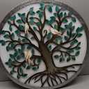 CHINDEUISYUT 23 Inches Large Tree of Life Wall Art Metal Wall Decor, B, 23'' x 23''