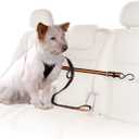 Kurgo Auto Zip Line - Backseat Zipline Harness for Car Travel - Dog Car Accessory for Safe Rides - Adjustable Pet Tether - Durable Nylon Zipline Leash Travel System