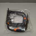 HORUSDY 6 Pack 8 Inch Heavy Duty Garage Hooks, Wall Mount Storage Hangers for Ladder, Bike, Hose, Tools, Holds up to 30LBS, Large Utility Hooks with Screws & Anchors, 7.5" x 7.68" (Black)