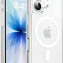 CACOE Magnetic Case for iPhone 17 6.3 inch-Compatible with MagSafe & Magnetic Car Phone Mount,Not Yellowing Anti-Scratch (Clear)