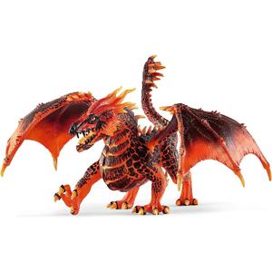 schleich ELDRADOR CREATURES - Lava Dragon, ELDRADOR CREATURES Red Dragon Toy Figurine with Moveable Wings, For Children Ages 7+