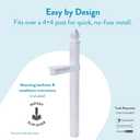 Architectural Mailboxes Whitley Plastic Mailbox Post, Compatibility Code A, B, C, WP000WAM, White