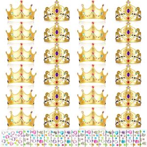 Yaomiao 44 Pcs Foam Crowns for Kids Princess Tiaras Crowns Bulk Diamond Sticker Making Kits for Birthday Party Supplies Yaomiao 44 Pcs Foam Crowns for Kids Princess Tiaras Crowns Bulk Diamond Sticker Making Kits for Birthday Party Supplies