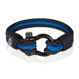 Law Enforcement Bracelet Thin Blue Line Bracelet Gift For Police Officer 7.5