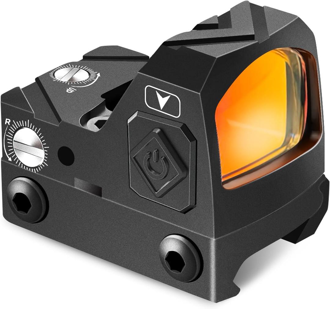 Red Dot Sight for Pistol,Shake Awake + Heightened Base, 2 MOA,12 Brightness Adjustment Reflex Sight Micro Red Dot Scopewith Anti-Fog & Shockproof Waterproof Aiming