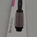 Thermal Brush 1.5", Tresses Touch Thermal Round Brush Blowout with 5 Settings, Long Lasting Curling Brushes Suitable for Medium and Long Hair, Velvet Pouch and Universal Voltage for Travel, Rose Gold