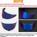 PSLER RF-1400 Visor - X15 Visor RF1400 visor Motorcycle Helmet Shield Replacement for RF1400 X15 CWR-F2R NXR2 Z8,Deep Blue Purple