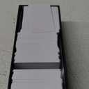 500 Pack 3.35 x 2.12 inches Blank PVC Cards, 15 Mil White CR80 PVC Cards, Graphic Premium Blank Cards, Compatible with Most Printers