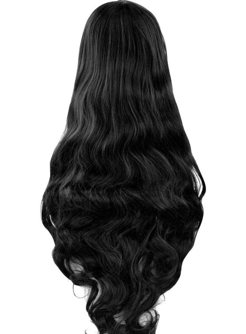 Rbenxia Curly Cosplay Wig Long Hair Heat Resistant Spiral Costume Wigs Anime Fashion Wavy Curly Cosplay Daily Party Black Size 26