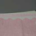 Scalloped Rug 2x6 Runners for Hallways, Solid Pink Runner Rug Non Slip Scalloped Bath Runner, Washable Rugs for Bedroom Girls, Rugs for Kitchen Floor Soft Dorm Nursery Carpet for Bedside