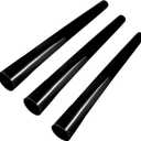 3Pack Vacuum Extension Tubes, 1.25 Inch Diameter, 14.76 Inch Length - Black | Compatible with 1-1/4 Inch Hose Wet/Dry Vacuum Cleaners | Versatile Tool (Black, 3 P 14.76 ")