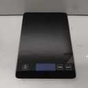 Food Scale, Digital Kitchen Scale 22lb/10kg Steel and Tempered Glass with 1g/0.1oz Precision, Tare & 10 Units, LCD Display for Baking, Cooking, Meal Prep, Coffee, Postage Black