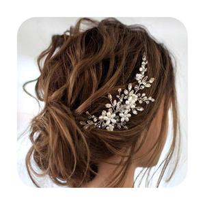 JAKAWIN Bride Wedding Hair Comb Pearl Flower Hair Piece Rhinestone Bridal Hair Accessories for Women HC034 (Silver) JAKAWIN Bride Wedding Hair Comb Pearl Flower Hair Piece Rhinestone Bridal Hair Accessories for Women HC034 (Silver)