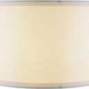 Aspen Creative 38872-2, Drum Collapsible Uno Lamp Shade, White, 16" Top x 16" Bottom x 9" Height, Set of 2, 16" Top x 16" Bottom x 9" Slant