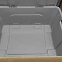 Hefty MAX Pro 12 Gallon Storage Bins with Latching Lids, Heavy Duty Stackable Plastic Storage Containers for Garage, Basement & Outdoor Use, Utility Storage Tote, 1 Pack, Gray