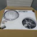 Kviflon 52" Rustic Ceiling Fans with Lights Remote/APP Control, Flush Mount Ceiling Fan with Double Lampshade, 6 Reversible Dual Fan Blades, 3 CCT Dimmable LED Lights for Living Room Farmhouse, Brown