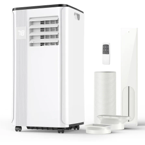 Portable Air Conditioners - 2024 Upgraded 10000 BTU Portable AC for Room up to 450 Sq. Ft, 3 in 1 AC Unit with 24H Timer, Smart Sleep Mode, Remote Control, Air Cooler for Bedroom Room Kitchen Camping