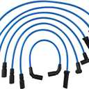 High Performance Spark Plug Wires Compatible with C1500 1999-2001 Silverado 1500 1999-2006 Silverado 1500 Classic 2007 Sierra 1500 1999-2006 Sierra 1500 Classic 2007 4.3L V6 Blue