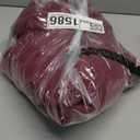 Tankaneo Womens Notched Lapel Collar Coats Open Front Long Jackets Overcoat with Belt (Small, Wine Red)