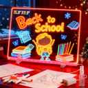 LED Drawing Board for Kids- Erasable Acrylic Electronic White Boards,15.8''X11.9 Drawing Tablet,6 Modes & 8 Colors Light Up Drawing Board,Kids Toy with 13 E Birthday Holiday Day Gifts for Girls & Boys