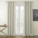 72" x 96" Solid Thicken Thermal Insulated 90% Blackout Curtain Panels for Living Room, Grommet top Light Blocking Draperies for Guest Room, Beige 72" W x 96" L (One Panel)