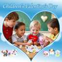 24 PCS Squishy Toys for Kids Bulk  Party Favors Valentines Day Squishies Valentines Day Gifts for Kids Classroom School Pinata Stuffers Birthday Gifts for Boys & Girls Classroom Prizes Elementary