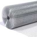 LAN JIA 1/2inch Galvanized Hardware Cloth 24" x 50' 19 Gauge Hot-Dip Galvanized After Welding Chicken Wire Raised Garden Bed Plant Supports Poultry Netting Chicken Wire Fence Wire Mesh Roll