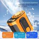 GOODADA Camping & Outdoor Waist Fan - Portable Belt Clip-on Fan, USB Rechargeable, 100 Speed Settings, Hands-Free Personal Cooling for Hiking, Travel, Sports (green)