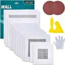 2 x 14 Pack Drywall Patch Kit - 2/4/6/8 Inch with Self-Adhesive Mesh, Heavy Duty Wall Repair for Large Holes