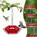 Hummingbird Feeder,2025 Premium Ant & Bee Proof Hummingbird Feeder - 32-Port Clear Nectar Reservoir, Easy Clean Hanging Design, Leak-Proof Outdoor Garden Decor, (2, Blue)