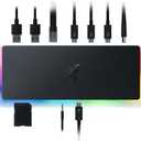 Razer Thunderbolt 4 Dock: 10 Ports in 1 - Dual 4K or Single 8K Video Output - USB A and C Hub, 2.5 GbE Thunderbolt 3, Mac, and PC Compatible - Thunderbolt 4 Certified - Passthrough Charging - Chroma