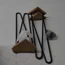 TE DEUM 16" Satin Black Hairpin Coffee Table Legs(Set of 4), Metal Heavy Duty Sturdy Sharp Looking Modern Table Legs